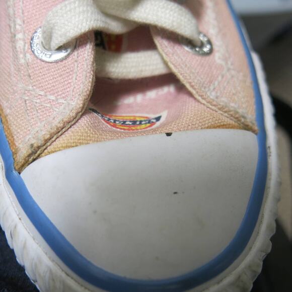 DICKIES High Top Canvas Print Tennis Shoes Sneaker Size 4 Girls Lace Up Pink Y2K - Picture 13 of 13